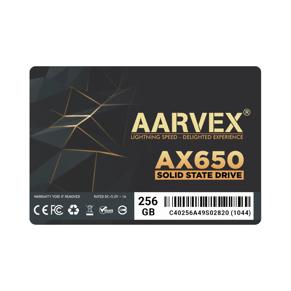 Aarvex Internal SSD 256GB SATA (AX650) view 2